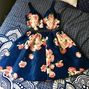 Sherri Hill Mini Floral Dress
